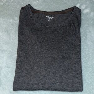 Lands' End Women’s Charcoal Short Sleeve Tee
